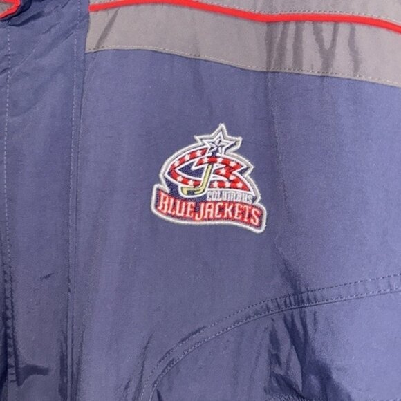 Vintage CCM Columbus Blue Jackets Winter Coat Jacket - Picture 3 of 13
